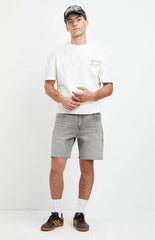 Pacsun Harrison Cutoff Baggy Jean Shorts Stretch Gray