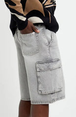 Pacsun Austin Extreme Baggy Jean Shorts Cargo Gray