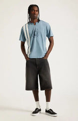 Pacsun Austin Extreme Baggy Jean Shorts Washed Black