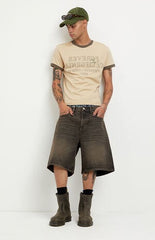 Pacsun Parker Baggy Jean Shorts Brown