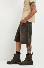 Pacsun Parker Baggy Jean Shorts Brown