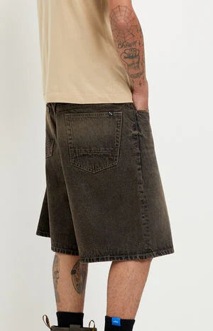 Pacsun Parker Baggy Jean Shorts Brown