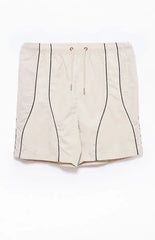 Pacsun Cream Piping Track Shorts
