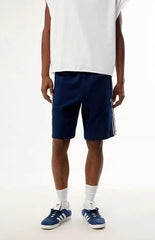 adidas Navy 3-Stripes Oversized Sweat Shorts