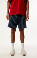 adidas Pinstripe Logo Shorts
