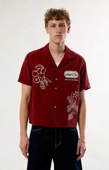 Pacsun Red Cherry Sweet Core Camp Shirt