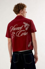 Pacsun Red Cherry Sweet Core Camp Shirt