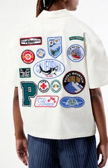 Pacsun Patchwork Camp Shirt