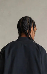 Fear of God ESSENTIALS Vintage Black Signature Button Up Long Sleeve Shirt
