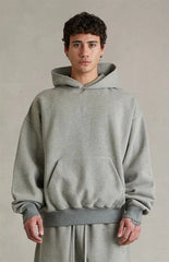 Fear of God ESSENTIALS Concrete Heather Signature Classic Hoodie
