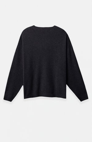 Fear of God ESSENTIALS Vintage Black Waffle Knit '90s Crew Neck Sweater