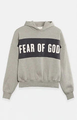 Fear of God ESSENTIALS Seal Paneled Cropped Relaxed Hoodie