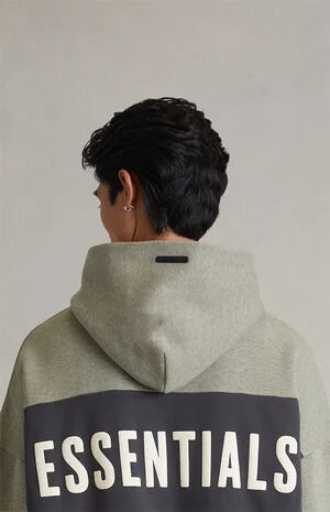 Fear of God ESSENTIALS Seal Paneled Cropped Relaxed Hoodie