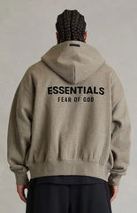 Fear of God ESSENTIALS Homestead Heather Classic Zip Up Hoodie