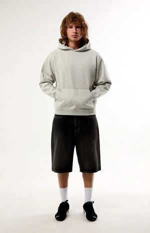 Pacsun Heather Grey Snow Wash Hoodie