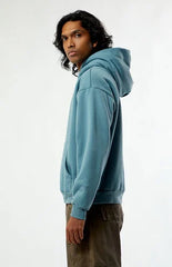 Pacsun Blue Solid Pullover Hoodie