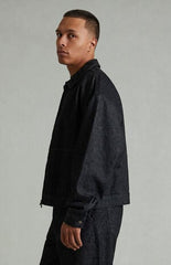 Fear of God ESSENTIALS Vintage Black Denim Cropped Work Jacket