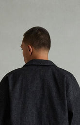 Fear of God ESSENTIALS Vintage Black Denim Cropped Work Jacket