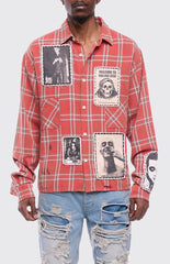 Rolling Loud Anarchy Flannel Long Sleeve Shirt