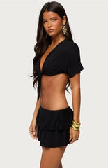 Edikted Micky Tie Cropped Top