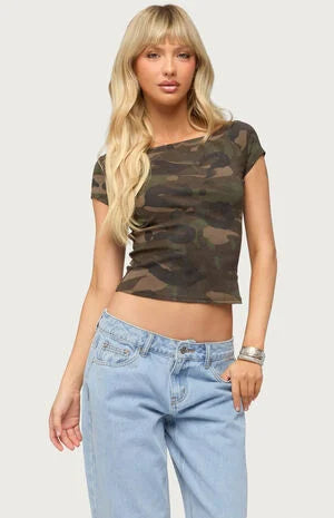 Edikted Lumielle Camo Top