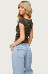 Edikted Lumielle Camo Top