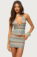 Edikted Saha Knit Halter Top