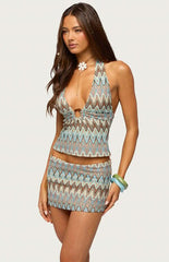 Edikted Saha Knit Halter Top