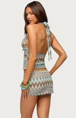 Edikted Saha Knit Halter Top