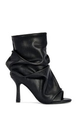 AZALEA WANG Women's Black Apex Stiletto Booties