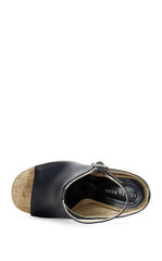 AZALEA WANG Women's Maelie Black Block Sandals
