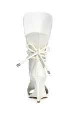 AZALEA WANG Women's Douma White Wedge Sandals