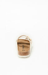 Birkenstock Women's Arizona Slide Sandal Cream