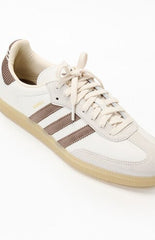 adidas White & Brown Samba OG Shoes