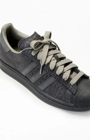 adidas Black & Gray Superstar II Shoes
