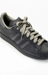 adidas Black & Gray Superstar II Shoes
