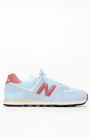 New Balance Burgundy 574 Shoes