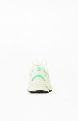 New Balance White & Green 530 Sneakers