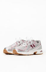 New Balance Burgundy & Gray 740 Sneakers