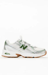 New Balance Gray & Green 740 Sneakers