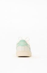 Reebok Women's White & Green Club C Revenge Sneakers