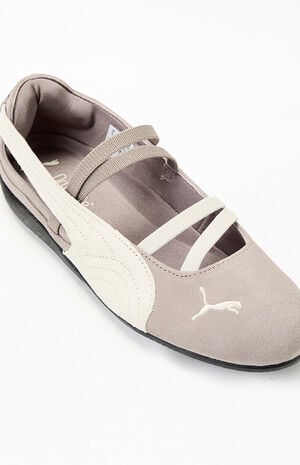 Puma Women's Taupe Speedcat Ballet Sneakers