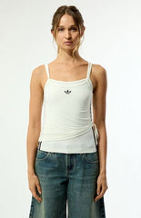 adidas White Double Layered Tank Top