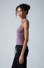Third Charm Rose High Neck Tank Top
