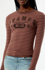 Your Favorite Champs Striped Long Sleeve T-Shirt