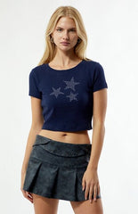 Your Favorite Rhinestone Star Trio Baby T-Shirt