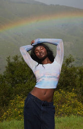 The Met x Pacsun Claude Monet Off-The-Shoulder Long Sleeve Top