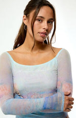 The Met x Pacsun Claude Monet Off-The-Shoulder Long Sleeve Top