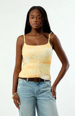 Your Favorite AOP Tonal Flowers Tank Top