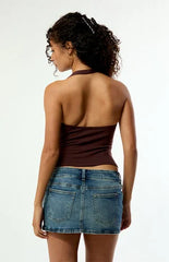 Your Favorite Floral Embroidered Halter Top